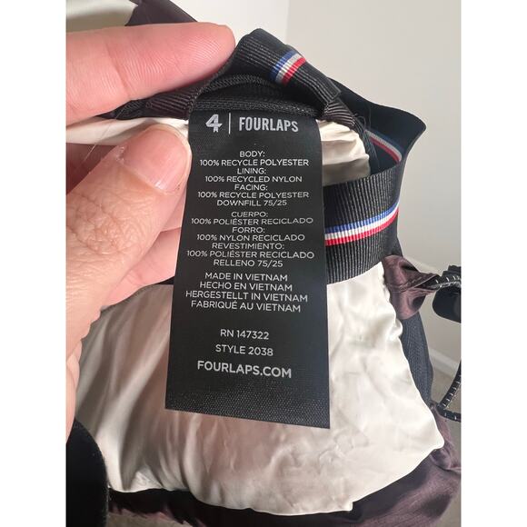 Fourlaps Cover Down Full Zip Hooded Jacket Winter Fudge Women's Size Small NWT - Picture 10 of 11